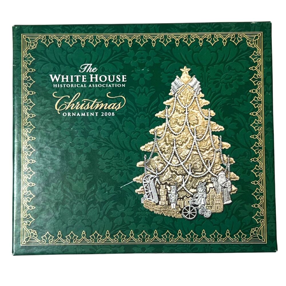 White House Historical Association 2008 Christmas Ornament Harrison Tree w/ Box
